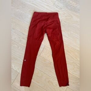 Lululemon Red Leggings Size 6
